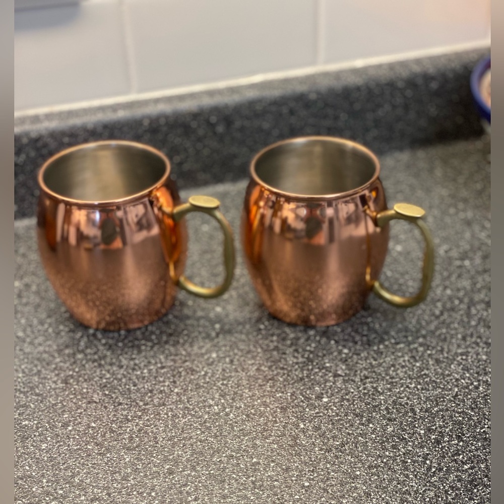 Copper Plated Moscow Mule Mug Set